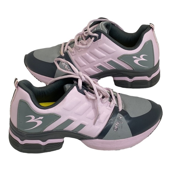 gdefy Gravity DeFiers  "Scossa" Pain Relief Stability Pink Grey Sneakers 10.5 - Picture 1 of 11